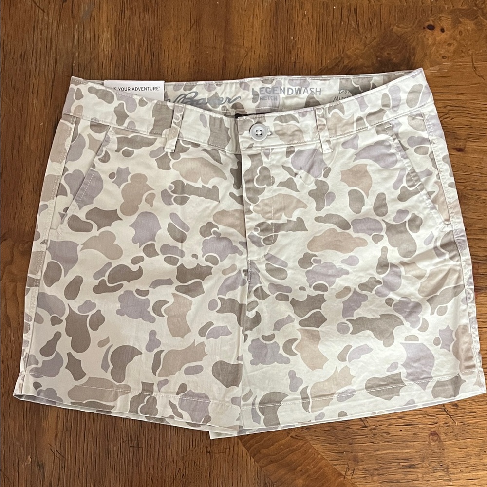 NWT Eddie Bauer Willit Stretch Legend Wash Shorts 5” cotton sizes 4, 8